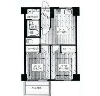 東京都千代田区飯田橋４丁目 賃貸マンション 2DK