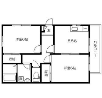 東京都新宿区北町 賃貸マンション 2K